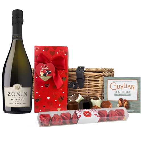 Zonin Prosecco Brut Millesimato DOC And Chocolate Love You Hamper